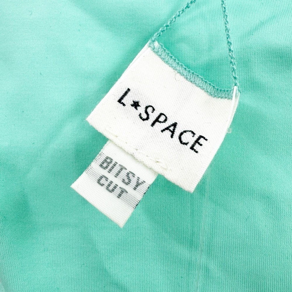 L*Space Camellia-Cabana Bikini Top & Bottom Set Bright Teal Blue S NWT - Picture 6 of 12